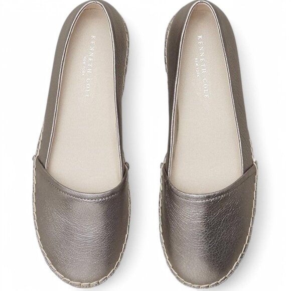 Kenneth Cole Cara Anthracite Flat Espadrille Shoes - New in Box, Size 8M - Picture 15 of 16